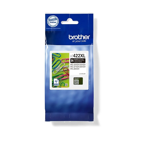 Brother LC-422XLBK originale Tintenpatrone black, 57.5 ml, 3000 Seiten