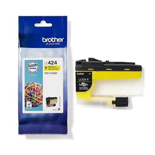 Brother LC-424Y originale Tintenpatrone yellow, 750 Seiten