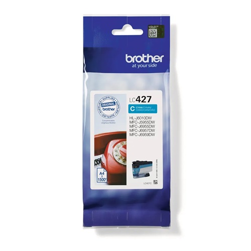 Brother LC-427C originale Tintenpatrone cyan, 1500 Seiten