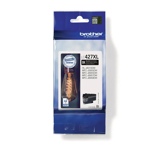 Brother LC-427XLBK originale Tintenpatrone black, 6000 Seiten