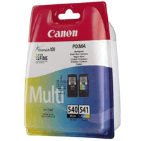 Original Canon Multipack PG-540 und CL-541 Tintenpatrone Black- Color, 180 Seiten