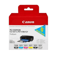 Original Canon Multipack PBBKCMYG, 1x 15ml, 5x 7ml