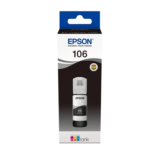 Epson T00R140 originale Tintenpatrone Nr.106 photo black, 70ml, 5000 Seiten