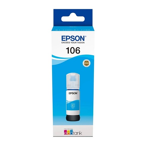 Epson T00R240 originale Tintenpatrone Nr.106 cyan, 70ml, 5000 Seiten