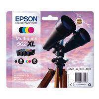 T02W640 Multipack original Epson Nr. 502 XL, 1x9.2ml, 3x6.4ml