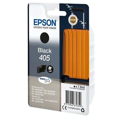 Epson T05G140 originale Tintenpatrone Nr. 405 black, 7.6 ml, .350 Seiten