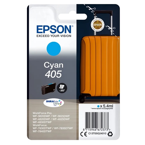 Epson T05G240 originale Tintenpatrone Nr. 405 cyan, 5.4 ml, .300 Seiten