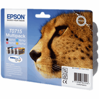 Original Epson Bundle 4 Tintenpatronen CMYBK