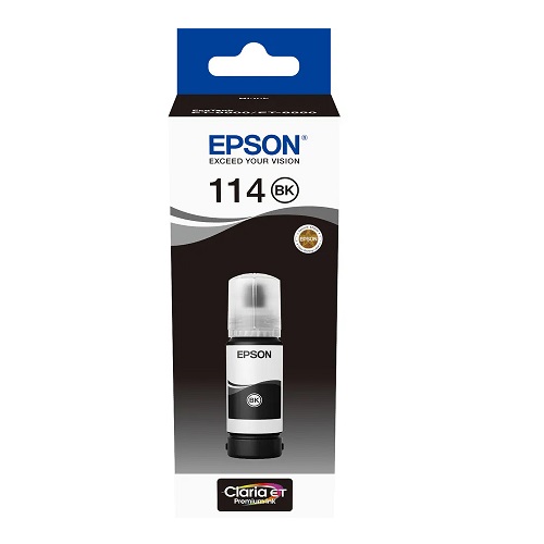 Epson T07A140 originale Tintenpatrone Nr. 114 schwarz, 70 ml, 6700 Seiten