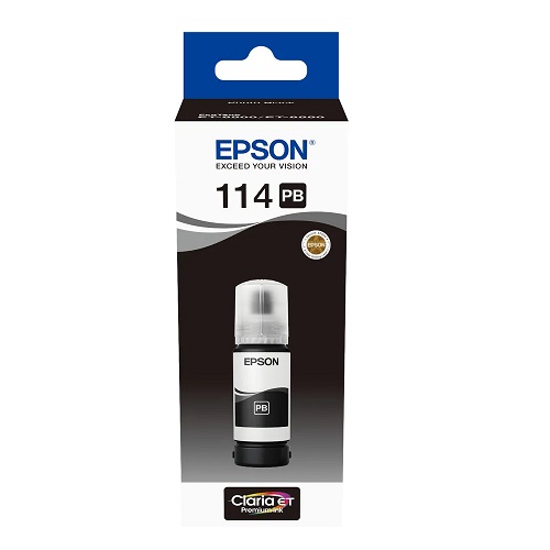 Epson T07B140 originale Tintenpatrone Nr. 114 photo schwarz, 70 ml, 6700 Seiten