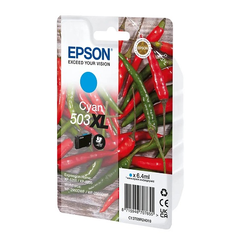 Epson T09R24010 originale Tintenpatrone Nr.503XL cyan, 6.4ml, 470 Seiten