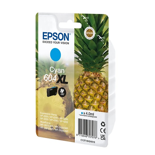 Original Epson Tintenpatrone T10H24010 XL cyan, 4 ml, 350 Seiten