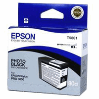 Original Epson Tintenpatrone fotoschwarz, 80 ml.