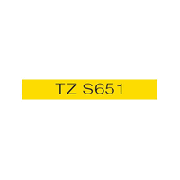 TZ-S651, PTOUCH Band, strong/adhersiv schwarz/gelb, 24 mm