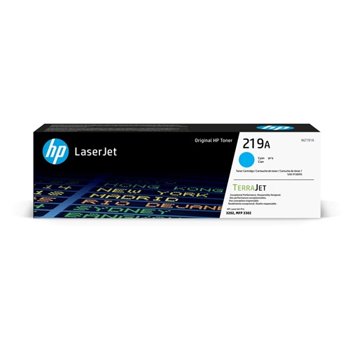 HP W2191A cartouche toner originale no. 219A cyan, 1200 pages