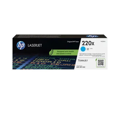 HP W2201X originale Tonerkassette Nr. 220X cyan, 5500 Seiten