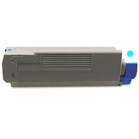 Oki 44315307 (C610) kompatible Tonerkassette cyan, 6000 Seiten